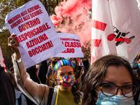 Students strike against the way the Italian government managed, with delays and failures, the restart of the school year 2020/2021, followin...