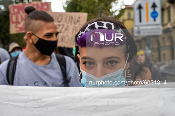 Students strike against the way the Italian government managed, with delays and failures, the restart of the school year 2020/2021, followin...