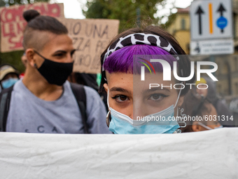 Students strike against the way the Italian government managed, with delays and failures, the restart of the school year 2020/2021, followin...