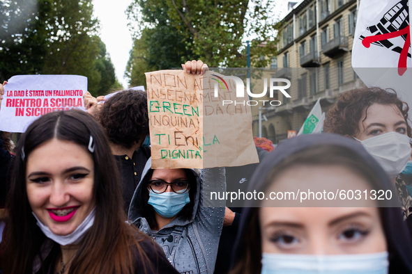 Students strike against the way the Italian government managed, with delays and failures, the restart of the school year 2020/2021, followin...