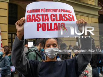 Students strike against the way the Italian government managed, with delays and failures, the restart of the school year 2020/2021, followin...