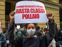 Students strike against the way the Italian government managed, with delays and failures, the restart of the school year 2020/2021, followin...