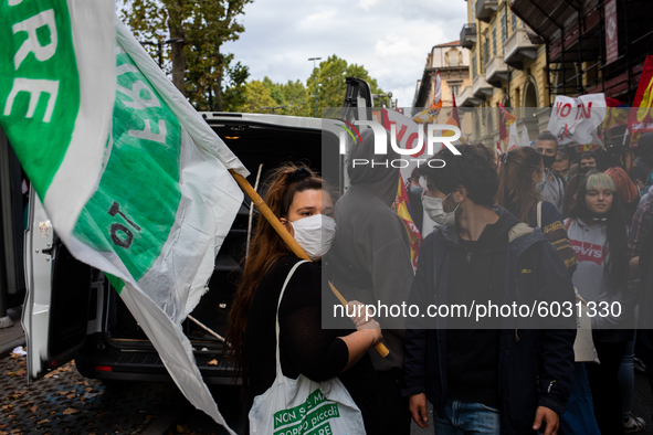 Students strike against the way the Italian government managed, with delays and failures, the restart of the school year 2020/2021, followin...