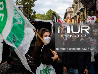 Students strike against the way the Italian government managed, with delays and failures, the restart of the school year 2020/2021, followin...