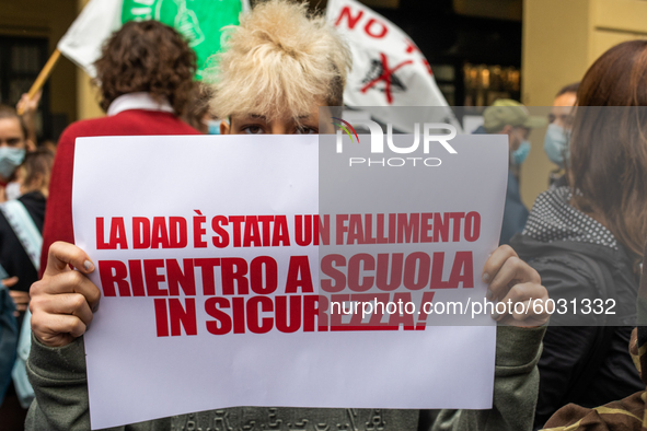 Students strike against the way the Italian government managed, with delays and failures, the restart of the school year 2020/2021, followin...