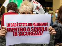 Students strike against the way the Italian government managed, with delays and failures, the restart of the school year 2020/2021, followin...