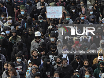 Indonesian student shout a slogan during a demonstration against a new Indonesian labour law passed last week, in Bogor, West Java, October...