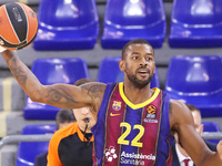 Cory Higgins during the match between FC Barcelona and Panathinaikos BC, corresponding to the week 4 of the Euroleague, played at the Palau...