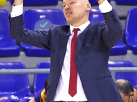 Sarunas Jasikevicius during the match between FC Barcelona and Panathinaikos BC, corresponding to the week 4 of the Euroleague, played at th...