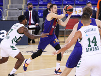 Thomas Heurtel during the match between FC Barcelona and Panathinaikos BC, corresponding to the week 4 of the Euroleague, played at the Pala...