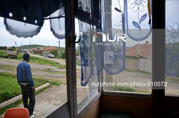 Rhys Gordon is having a walk outside the small shop owned by his family in the village of Kostur, Bulgaria on May 02, 2015 