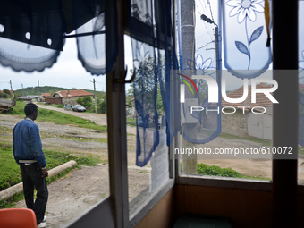 Rhys Gordon is having a walk outside the small shop owned by his family in the village of Kostur, Bulgaria on May 02, 2015 (