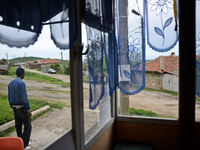 Rhys Gordon is having a walk outside the small shop owned by his family in the village of Kostur, Bulgaria on May 02, 2015 (