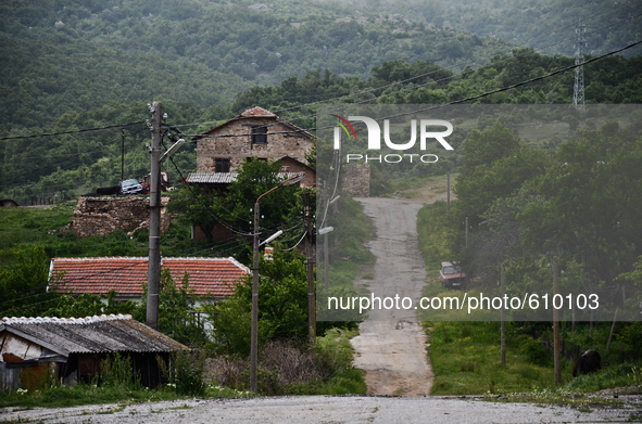 A view to the secluded village of Kostur, Bulgaria where the Gordons have chosen to live on May 02, 2015 