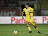 Stefan Vladoiu of Romania in action during the soccer match between Romania U21 and Malta U21 of the Qualifying Round for the European Under...