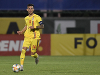 Marius Marin of Romania U21 in action during the soccer match between Romania U21 and Malta U21 of the Qualifying Round for the European Und...