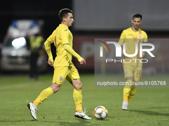 Olimpiu Morutan of Romania U21 in action during the soccer match between Romania U21 and Malta U21 of the Qualifying Round for the European...