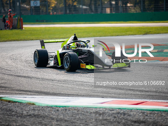 Cola Andrea 99 of Monolite Racing drives during the Formula Regional European Championship at Autodromo Nazionale di Monza on October 18, 20...