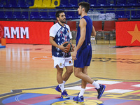 Leandro Bolmaro and Facundo Campazzo during the match between FC Barcelona and Real Madrid, corresponding to the week 5 of the Euroleague, p...