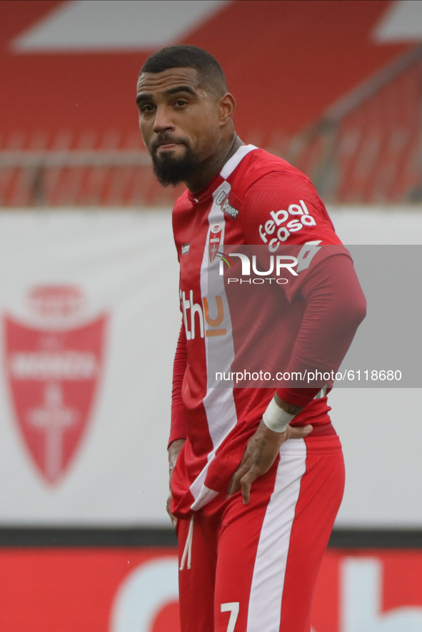Kevin-Prince Boateng during the Serie B match between Monza - Chievo Verona at Stadio Brianteo in Milan, Italy, on October 24 2020 