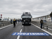 Whirpool Employees protest against the closer fabric in Naples, Italy on October 28, 2020  (