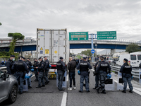 Whirpool Employees protest against the closer fabric in Naples, Italy on October 28, 2020  (