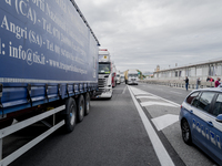 Whirpool Employees protest against the closer fabric in Naples, Italy on October 28, 2020  (