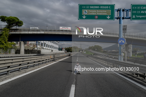 Whirpool Employees protest against the closer fabric in Naples, Italy on October 28, 2020  