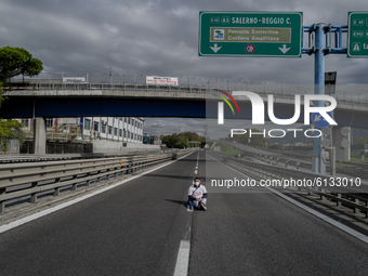 Whirpool Employees protest against the closer fabric in Naples, Italy on October 28, 2020  (