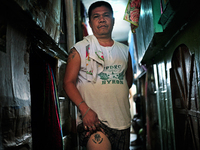 Go to http://nurphoto.com/reportages/ to see more - BATANG CEBU / Danilo who has been in prison for 13 years because of child abuse and rape...