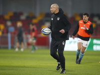 Steve Borthwick Coach of Leicester Tigers  during Gallagher Premiership between London Irish and Leicester Tigers at Brentford Community Sta...