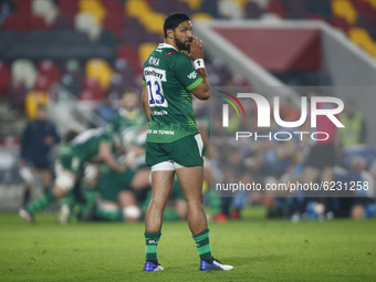 Curtis Rona of London Irish during Gallagher Premiership between London Irish and Leicester Tigers at Brentford Community Stadium , Brentfor...
