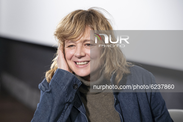 The actress Emma Suarez poses during the portrait session in Madrid, Spain, on December 1, 2020. 
