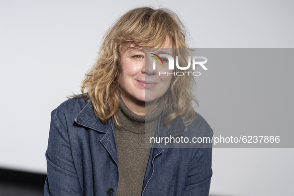 The actress Emma Suarez poses during the portrait session in Madrid, Spain, on December 1, 2020. 