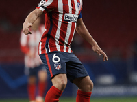 Koke Resurreccion of Atletico Madrid controls the ball during the UEFA Champions League Group A stage match between Atletico Madrid and FC B...