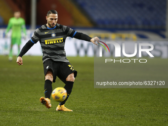 Danilo D'Ambrosio during Serie A match between Sampdoria v Inter in Genova, on January 6, 2021 (