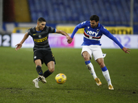 Achraf Hakimi during Serie A match between Sampdoria v Inter in Genova, on January 6, 2021 (