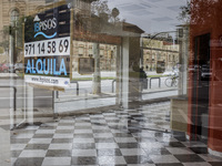 Shops and local stores closed by the coronavirus crisis while the autonomic Mallorca government will implement new restriction measures to c...