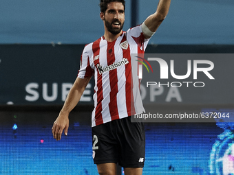 Raul Garcia of Athletic celebrates after scoring his sides first goal during the Supercopa de Espana Semi Final match between Real Madrid an...