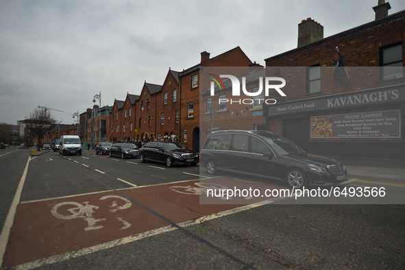 Residents of New Street in Dublin hold white balloons to say goodbye to their recently departed neighbour, Mrs. Quinn (age 89).
Since the be...