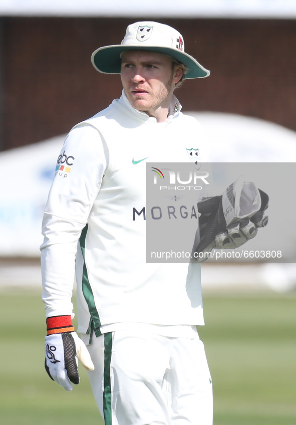  Worcestershire's Ben Cox   during  Championship Day One of Four between Essex CCC and Worcestershire CCC at The Cloudfm County Ground on 08...
