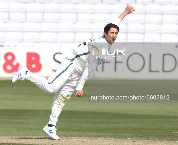  Worcestershire's Brett D'Oliveira  during  Championship Day One of Four between Essex CCC and Worcestershire CCC at The Cloudfm County Grou...