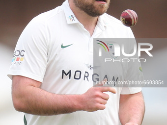   Worcestershire's Joe Leach  during  LV Championship Group 1 Day One of Four between Essex CCC and Worcestershire CCC at The Cloudfm County...