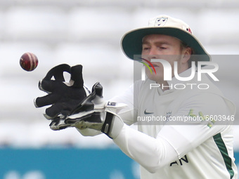  Worcestershire's Ben Cox   during  LV Championship Group 1 Day One of Four between Essex CCC and Worcestershire CCC at The Cloudfm County G...