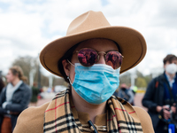 Mourners queue outside Buckingham Palace after it was announced that Britain's Prince Philip, husband of Queen Elizabeth, has died at the ag...