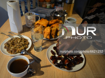 Ifrah Ahmed, a Somali-Irish living in Dublin, breaks the fast with the iftar, a traditional opening of the meal by eating three dates and ha...