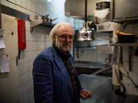 Philippe Faure-Brac, French sommelier, in the kitchen of his brasserie, which was closed due to COVID. Faure-Brac won the 1992 World's Best...