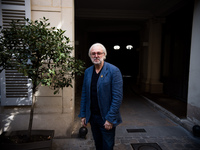 Philippe Faure-Brac, French sommelier, in the inner courtyard of his brasserie, which was closed due to COVID. Faure-Brac won the 1992 World...