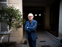 Philippe Faure-Brac, French sommelier, in the inner courtyard of his brasserie, which was closed due to COVID. Faure-Brac won the 1992 World...