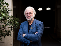 Philippe Faure-Brac, French sommelier, in the inner courtyard of his brasserie, which was closed due to COVID. Faure-Brac won the 1992 World...